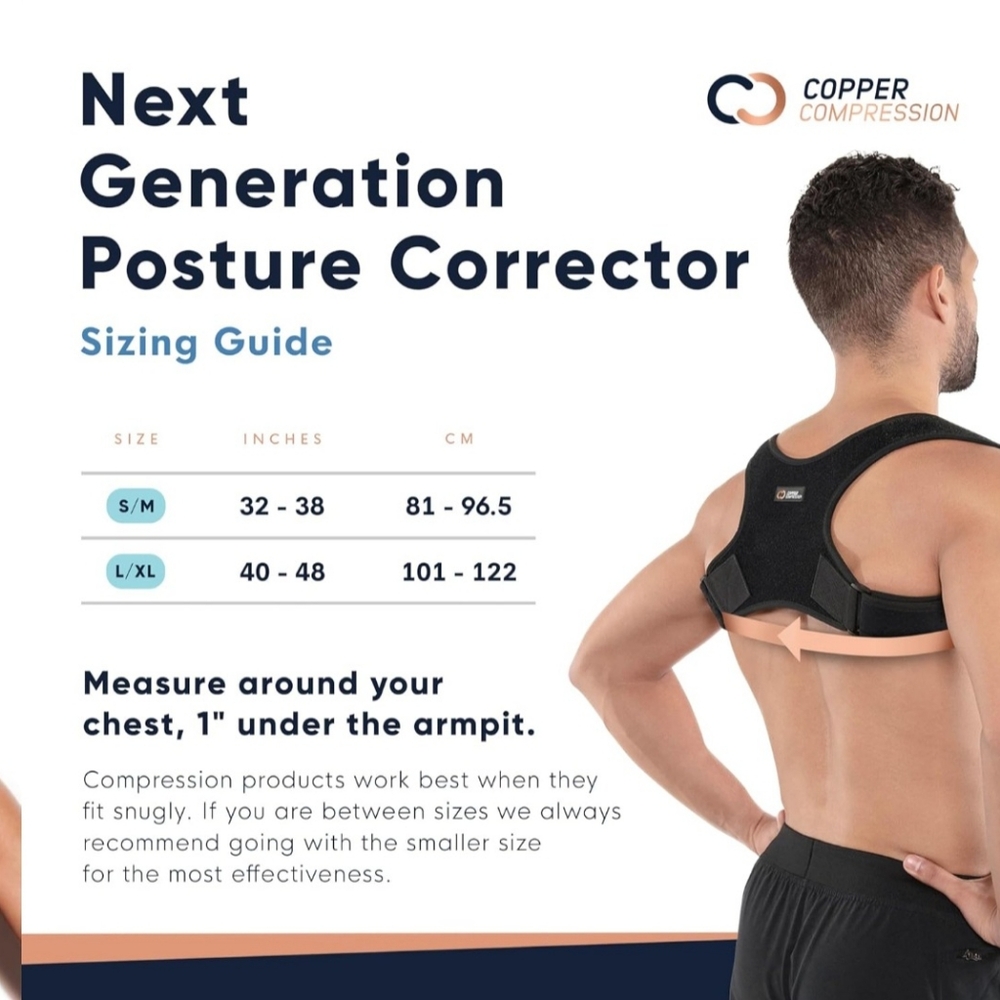 Copper Compression Posture Corrector for Men & Women (Brand New) - Picture 2 of 3